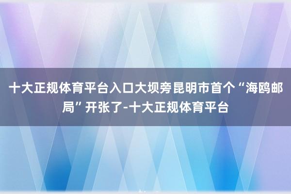 十大正规体育平台入口大坝旁昆明市首个“海鸥邮局”开张了-十大正规体育平台