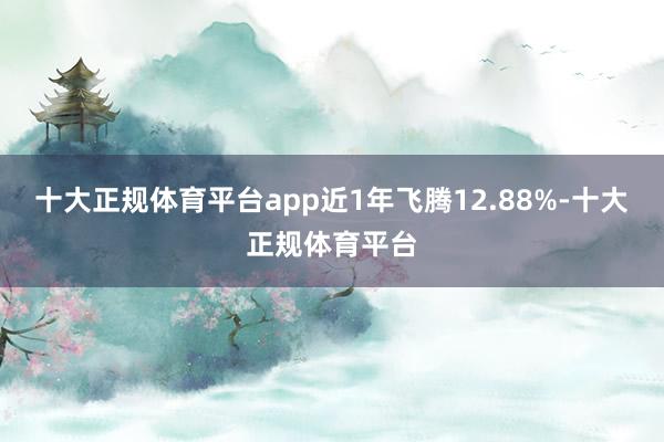 十大正规体育平台app近1年飞腾12.88%-十大正规体育平台