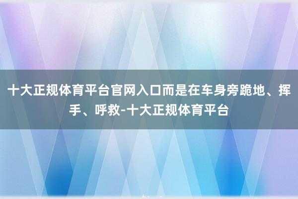十大正规体育平台官网入口而是在车身旁跪地、挥手、呼救-十大正规体育平台